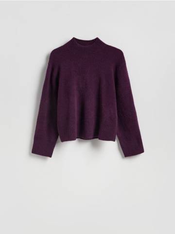 Reserved - LADIES` SWEATER - червоне дерево - 050GS-93X Reserved - LADIES` SWEATER - червоне дерево - 050GS-93X