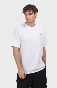Мужская белая футболка NB SMALL LOGO Белый XL New Balance MT41509WT