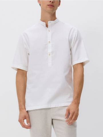 Reserved - Сорочка regular fit з коміром-стійкою - білий - 117FR-00X Reserved - Сорочка regular fit з коміром-стійкою - білий - 117FR-00X