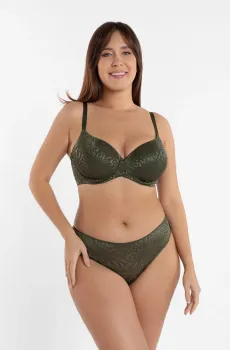 Женский зеленый бюстгальтер Зеленый 80B MARC&ANDRE W23-1315-RGM-SY