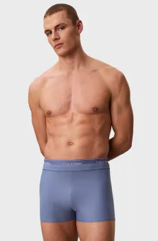 Мужские голубые плавки TRUNK DOUBLE WAISTBAND Голубой L Calvin Klein LV00N61026