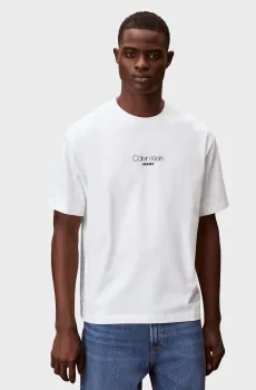 Мужская белая футболка GRAPHIC Белый XXL Calvin Klein Jeans LV04RC851G