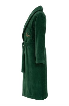 Хлопковый халат Lacoste LRENE Vert L