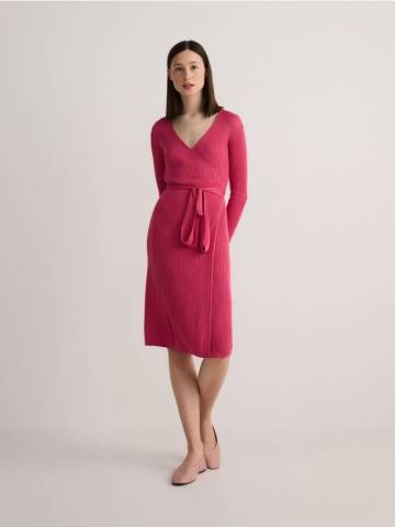 Reserved - LADIES` DRESS - яскраво-рожевий - 863EH-42X Reserved - LADIES` DRESS - яскраво-рожевий - 863EH-42X