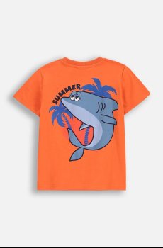 Детская хлопковая футболка Coccodrillo