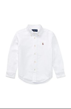 Детская хлопковая рубашка Polo Ralph Lauren