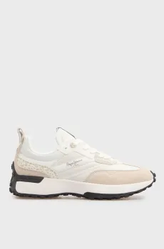 Женские белые кроссовки LUCKY PRINT Белый 39 Pepe Jeans PLS60005