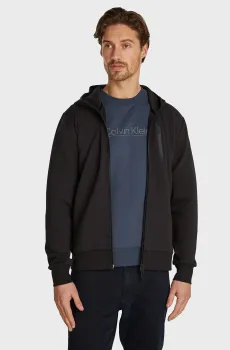 Мужское черное худи LUX TECH ZIP THROUGH Черный XXL Calvin Klein K10K113574