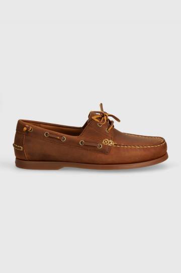 Мокасины из нубука Polo Ralph Lauren Merton Boat цвет коричневый 803932219002 Мокасины из нубука Polo Ralph Lauren Merton Boat цвет коричневый 803932219002