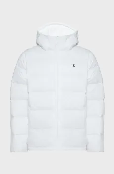 Мужской белый пуховик LS NYLON ZIP OFF Белый L Calvin Klein Jeans LV04RC518G