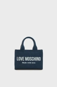 Женская темно-синяя джинсовая сумка Синий ONESIZE Love Moschino JC4055PP1OLG170A