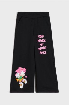 Широкі спортивні штани Sonic the Hedgehog - чорний