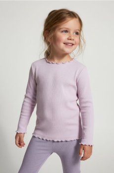 Рифлена блузка - Фіолетовий