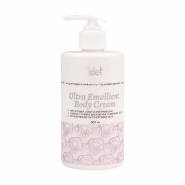 Крем для тела Islet Ultra Emollient Body Cream с гидровансом, экстрактом корня окопника и гидролизатами протеинов шелка, 500 мл Крем для тела Islet Ultra Emollient Body Cream с гидровансом, экстрактом корня окопника и гидролизатами протеинов шелка, 500 мл