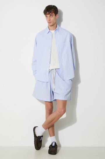 Хлопковая рубашка MKI MIYUKI ZOKU Striped Dress Shirt мужская regular классический воротник STRIPED.DRESS.SHIRT Хлопковая рубашка MKI MIYUKI ZOKU Striped Dress Shirt мужская regular классический воротник STRIPED.DRESS.SHIRT