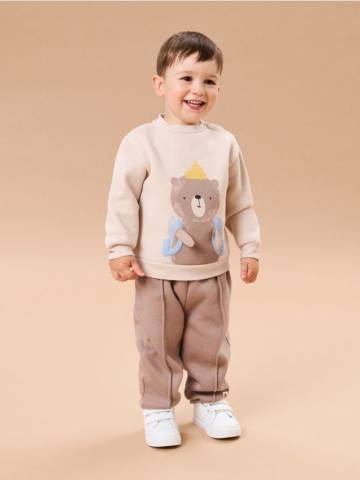 Світшот crewneck - нюдовий Світшот crewneck - нюдовий