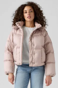 Женский пудровый пуховик Розовый L Levi’s® 003MD;0003