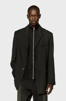 Мужской черный пиджак J-WARHOLS Черный 48 Diesel A10440 0CKAQ