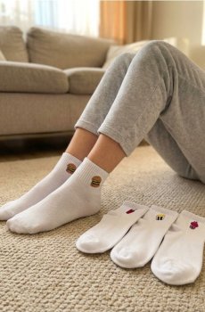 Шкарпетки, 4 пари - білий