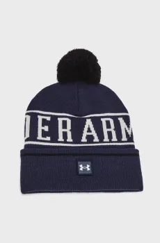 Мужская темно-синяя шапка M Halftime Pom Beanie Синий ONESIZE Under Armour 1386634-410