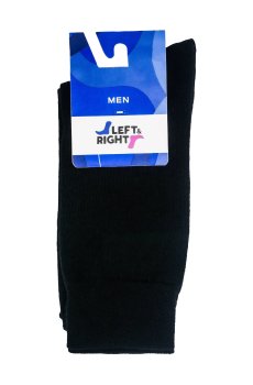 Носки мужские Лівий&Правий 210 классические, 47 черные, размер 44-45