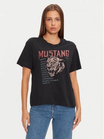 Mustang Футболка Floris 1015457 Чорний Relaxed Fit Mustang Футболка Floris 1015457 Чорний Relaxed Fit