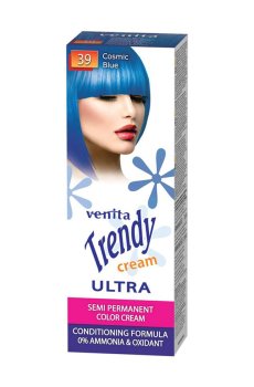 Уценка! Оттеночная крем-краска для волос Venita Trendy Semi Permanent Color Cream 39 Космический синий, 105 мл