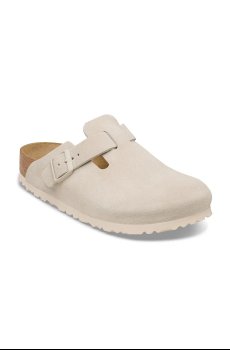 Замшевые шлепанцы Birkenstock Boston