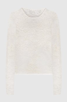 Белый топ с кружевами