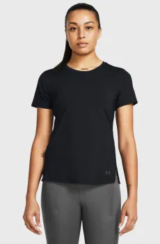 Женская черная футболка UA Launch Elite Shortsleeve Черный XS Under Armour 1383364-001