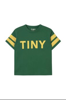Детская хлопковая футболка Tinycottons STRIPES LOGO TEE