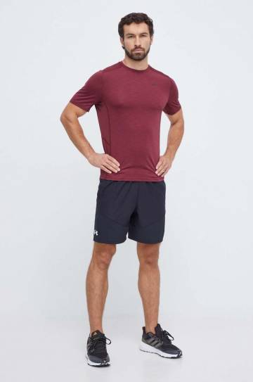 Футболка для тренинга Reebok цвет бордовый однотонный Футболка для тренинга Reebok цвет бордовый однотонный