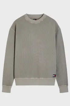 Мужской серый свитшот Waffle Label Crew Серый XL Tommy Jeans DM0DM23126