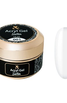 Акрил-гель для ногтей F.O.X Acryl Gel Satin 001, 15 мл