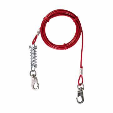 Поводок-трос для собак Trixie с карабинами, 5 м, до 50 кг (2291)