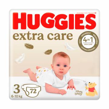 Подгузники Huggies Extra Care размер 3 (6-10 кг), 72 шт Подгузники Huggies Extra Care размер 3 (6-10 кг), 72 шт