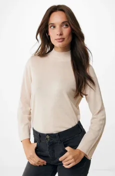 Женский бежевый шерстяной гольф Бежевый M Mexx MF006605343W