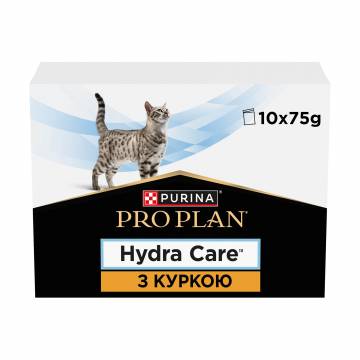 Влажный дополнительный корм для взрослых кошек Pro Plan Hydra Care для увеличения потребления жидкости, с курицей, 10*75 г Влажный дополнительный корм для взрослых кошек Pro Plan Hydra Care для увеличения потребления жидкости, с курицей, 10*75 г