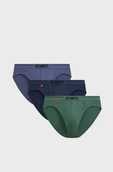 Мужские брифы (3 шт) Разноцветный XXL Atlantic 3MP-094