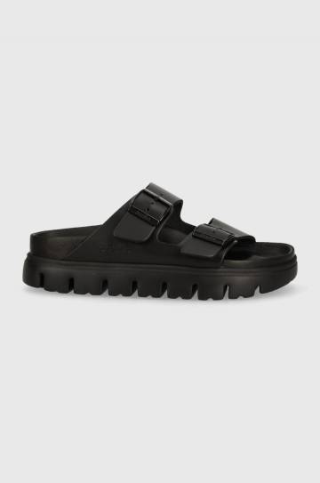 Кожаные шлепанцы Birkenstock BIRKENSTOCK X PAPILLIO Arizona Chunky Exq женские цвет чёрный 1024565 Кожаные шлепанцы Birkenstock BIRKENSTOCK X PAPILLIO Arizona Chunky Exq женские цвет чёрный 1024565