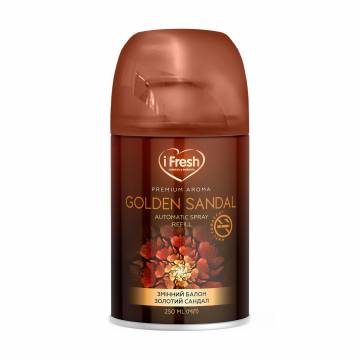 Сменный баллон к автоматическому освежителю воздуха iFresh Premium Aroma Золотой сандал, 250 мл Сменный баллон к автоматическому освежителю воздуха iFresh Premium Aroma Золотой сандал, 250 мл