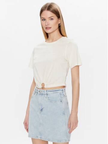 Guess Футболка Piercing W3GI23 JA914 Écru Boxy Fit Guess Футболка Piercing W3GI23 JA914 Écru Boxy Fit