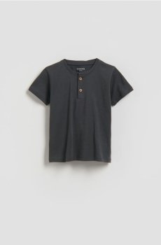 Reserved - Бавовняна футболка - темно-сірий - 939IX-90X