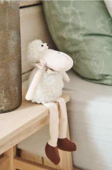 Декорація у формі овечки - бежевий