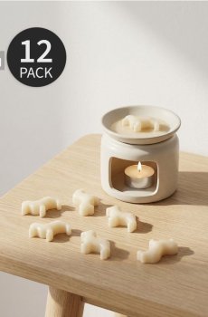 Ароматичний віск у формі такси Almond milk & Chocolate 12 pack - кремовий