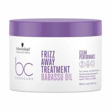 Уценка! Маска Schwarzkopf Professional BC Bonacure Frizz Away Treatment для жестких, непослушных и вьющихся волос, 500 мл Уценка! Маска Schwarzkopf Professional BC Bonacure Frizz Away Treatment для жестких, непослушных и вьющихся волос, 500 мл