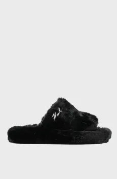 Женские черные тапочки Черный 36-37 Karl Lagerfeld KL80674;WF0
