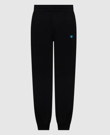 Черные джогеры с нашивкой эмблемы