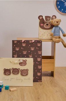 Подарункові пакети, 3 шт. - різнобарвний