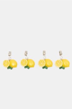 Обтяжувачі для скатертини з мотивом лимонів 4 pack - жовтий